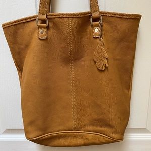 Roots Mustard Genuine Leather Tote bag